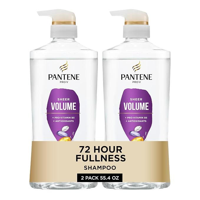 Pantene Shampoo, Sheer Volume - Lightweight Nourishment for Fine, Color-Treated Hair, 72-Hour Ful... | Amazon (US)