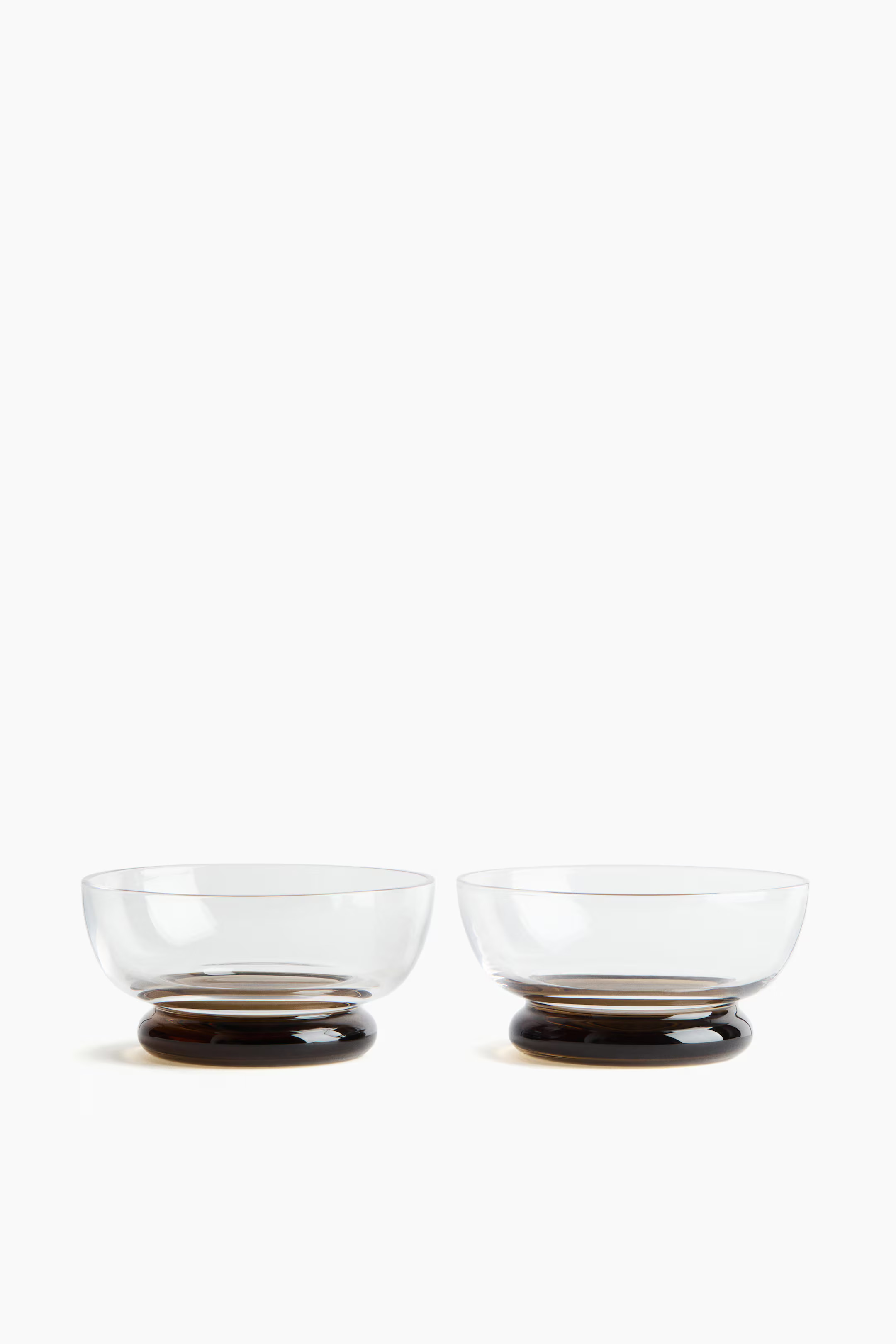 2-Pack Hand-Blown Glass Serving Bowls | H&M (US + CA)