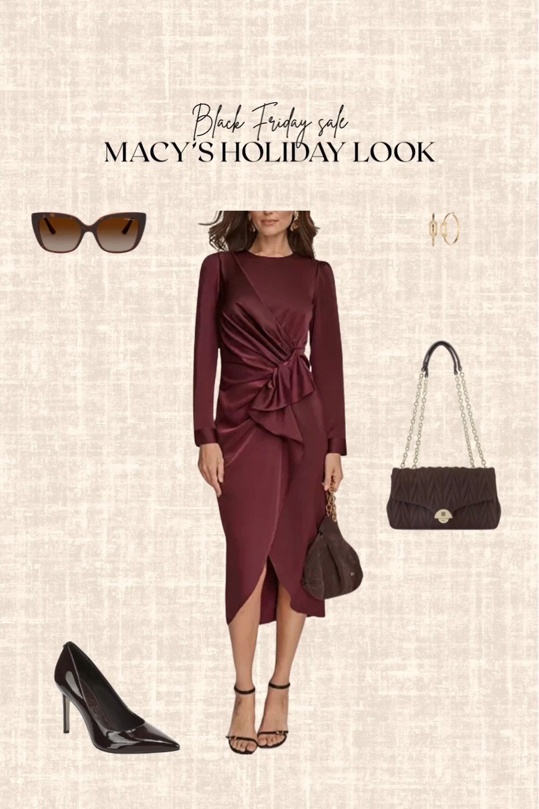 Black Friday Sale! Macy’s Holiday Look! 

Midi dress, heels, handbag, sunglasses, earrings 

#LTKCyberWeek #LTKootd #LTKHoliday