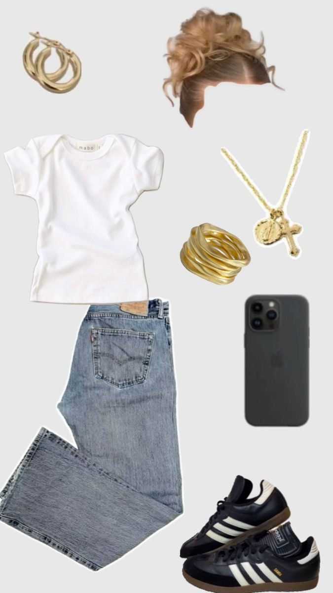 Effortless everyday style 🤍
Classic white tee, vintage denim & my go-to Adidas for that clean girl aesthetic 👟
Perfect for coffee runs, errands, or just keeping it simple & chic. 

 #LTKhome #LTKbeauty #LTKdresses