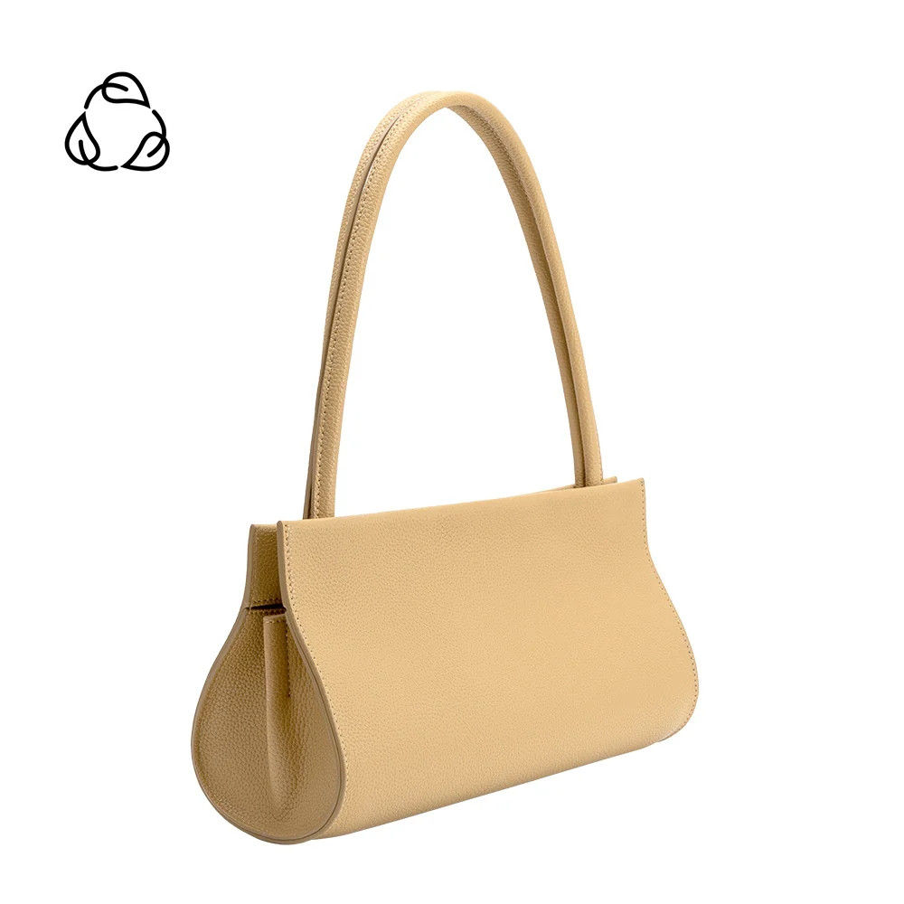 Yellow Ryleigh Recycled Vegan Leather Shoulder Bag | Melie Bianco | Melie Bianco