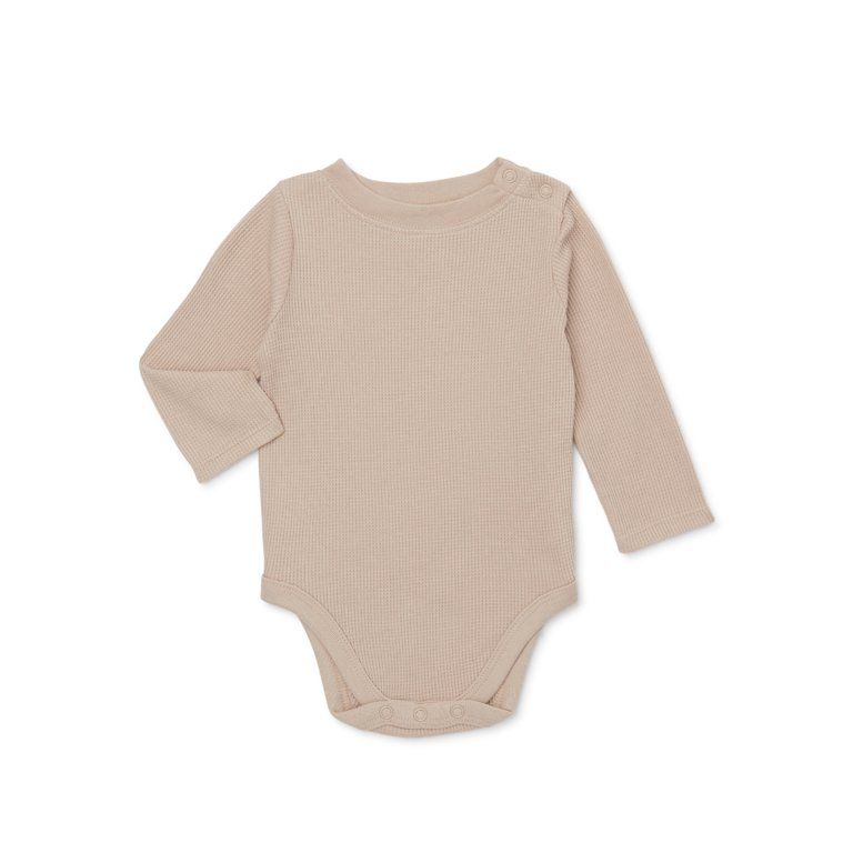 Garanimals Baby Boy Thermal Bodysuit with Long Sleeves, Sizes 0/3 Months-24 Months | Walmart (US)