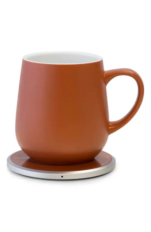 OHOM Ui Mug & Warmer Set in Terracotta at Nordstrom | Nordstrom