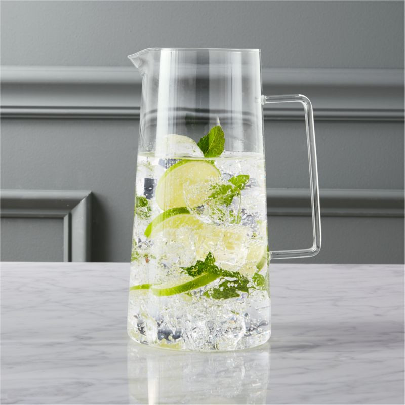 Trap Beaker Glass Pitcher + Reviews | CB2 | CB2