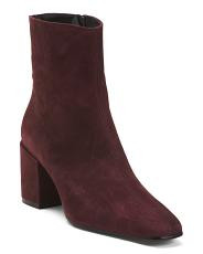 Made In Italy Suede Heel Booties | TJ Maxx