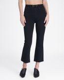 Cropped Flare Jeans, Black Wash | Spanx