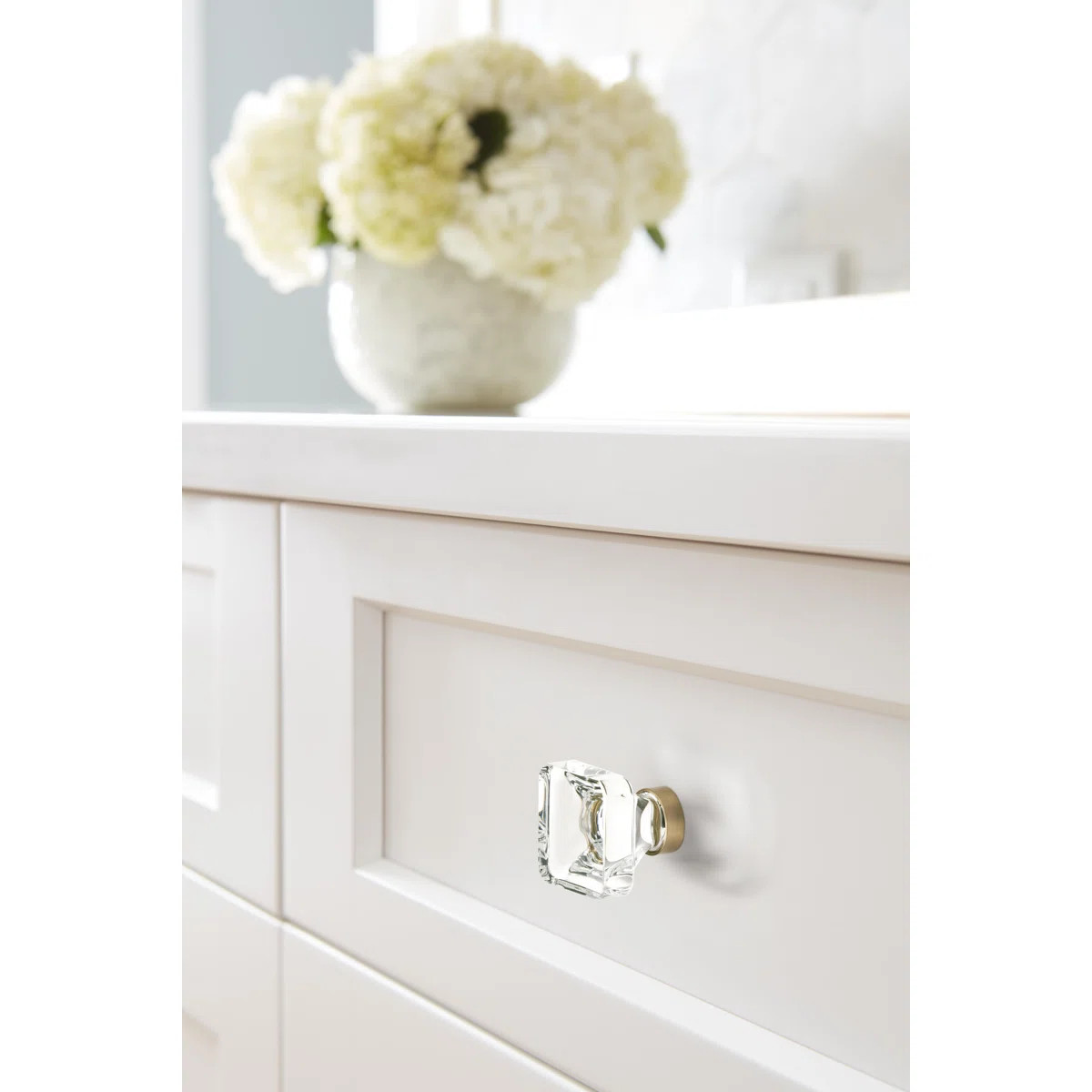 Glacio 1 3/8" Length Square Knob | Wayfair North America