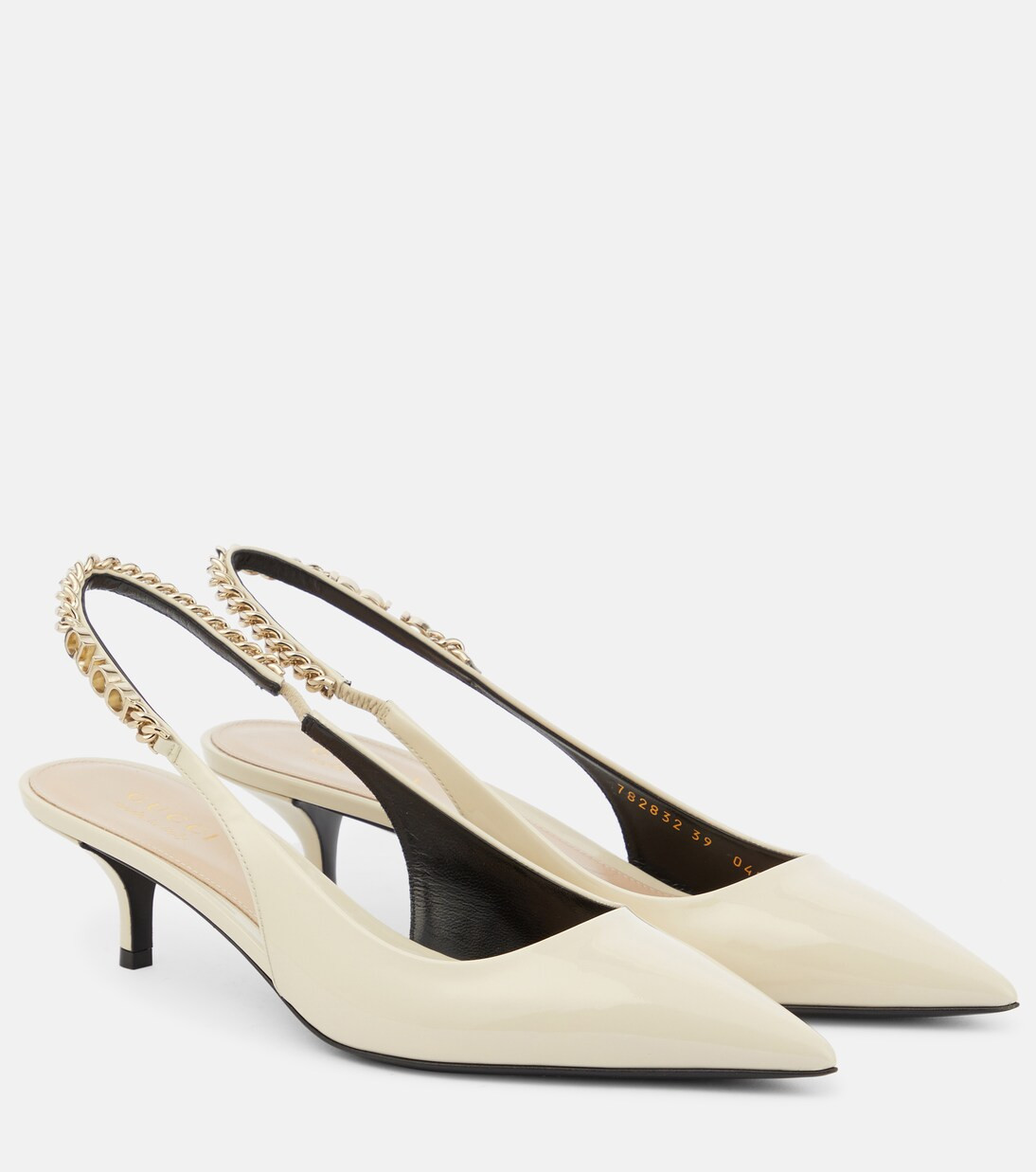 Gucci Signoria leather slingback pumps | Mytheresa (US/CA)
