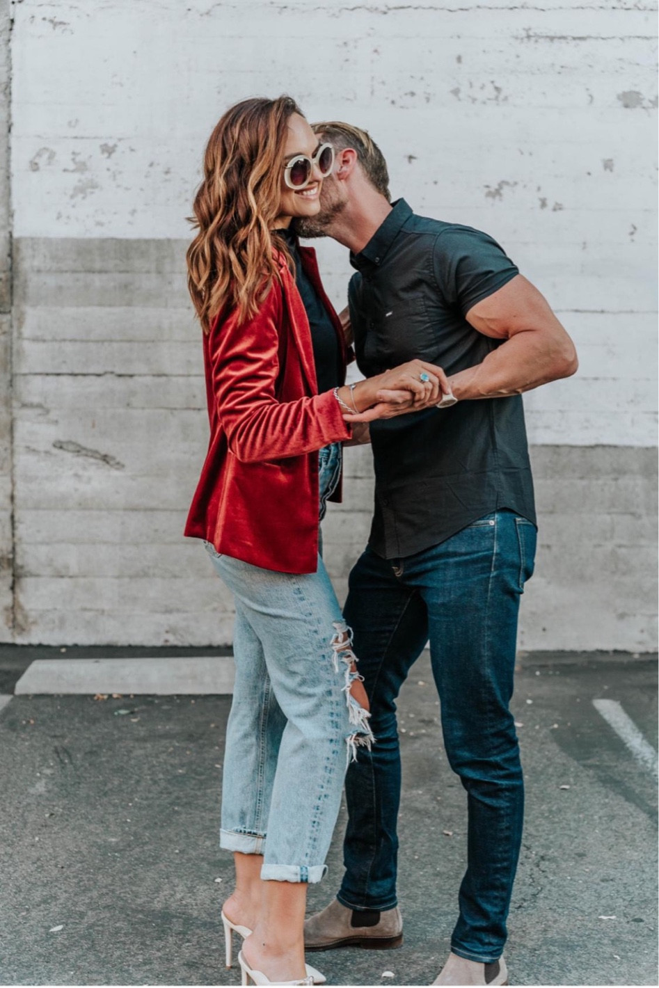 New Years Kiss - wearing button up and dark denim.

#LTKsalealert #LTKmens