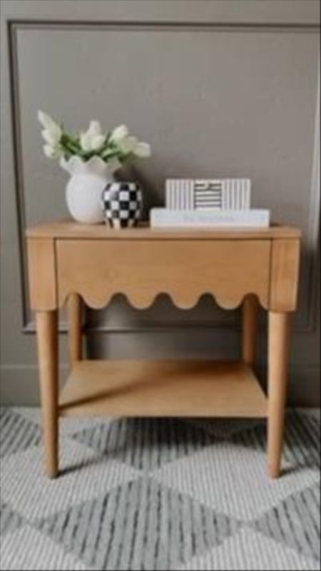 This nightstand is so beautiful! I love the scalloped design! This Loloi rug is also on sale for 33% off!

#LTKsalealert #LTKhome #LTKVideo