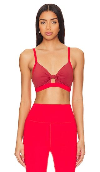 Eden Twist Front Bra in Rosewood & Ruby Red | Revolve Clothing (Global)