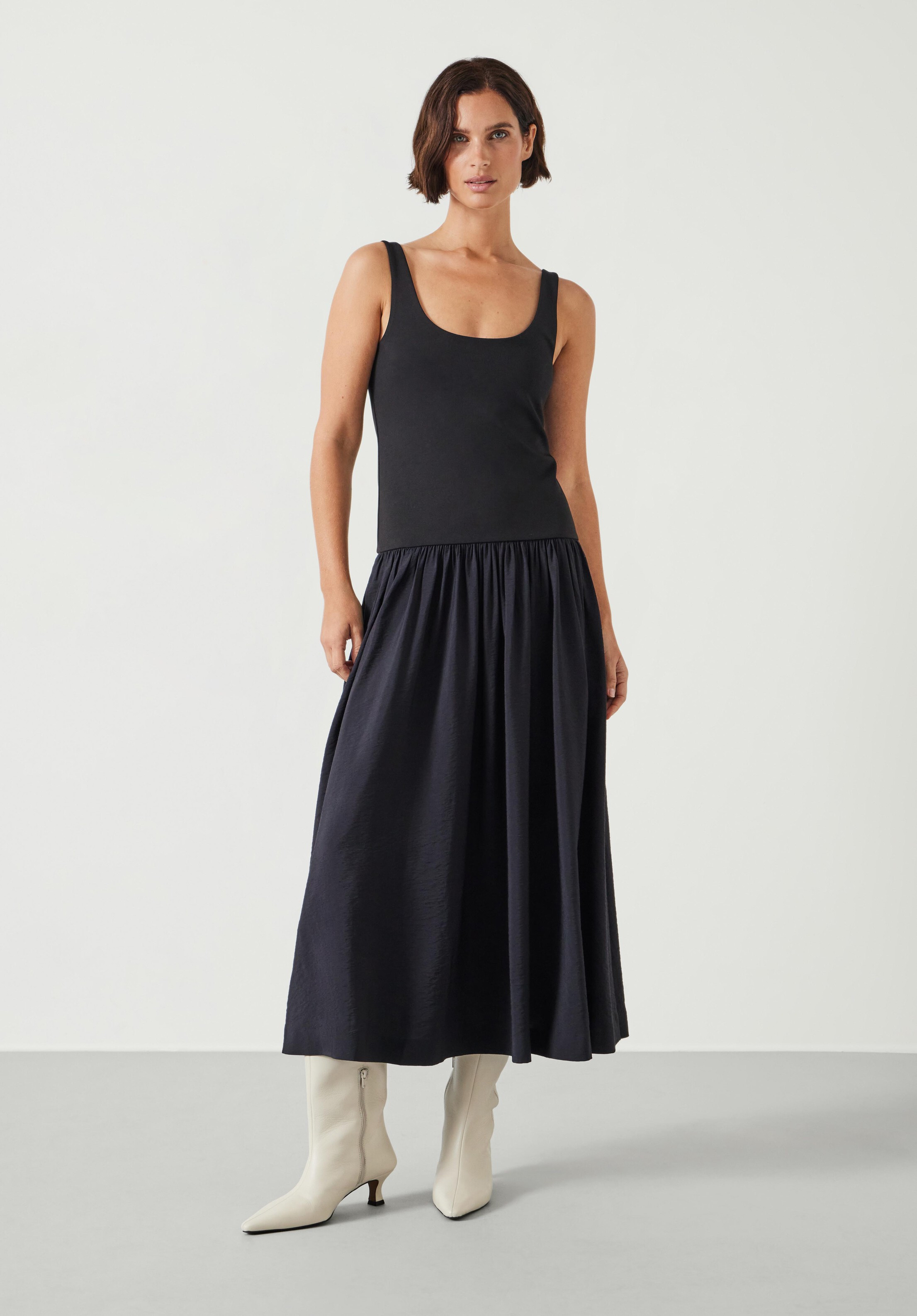 Caroline Contrast Maxi Dress | Hush UK