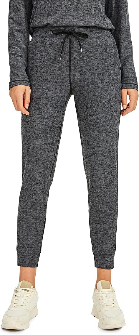 CRZ YOGA Women's Sweatpants Joggers - 26'' Lightweight Soft Lounge Yoga Pants High Waisted Tapered S | Amazon (US)