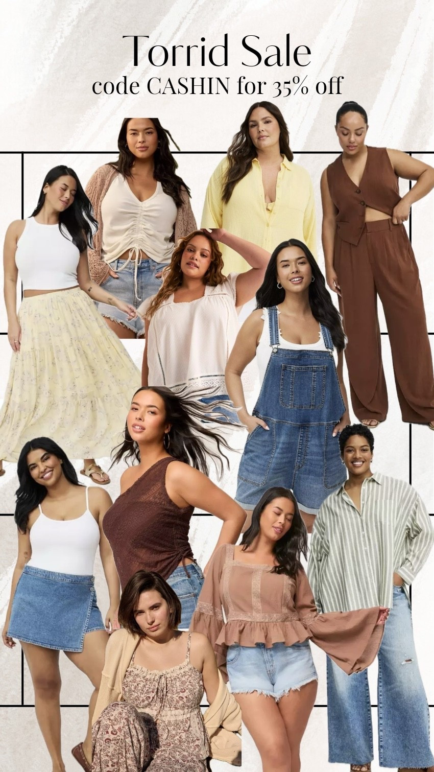 Torrid sale is on, use your tired cash or code CASHIN for 35% off !

#LTKFestival #LTKSaleAlert #LTKPlusSize