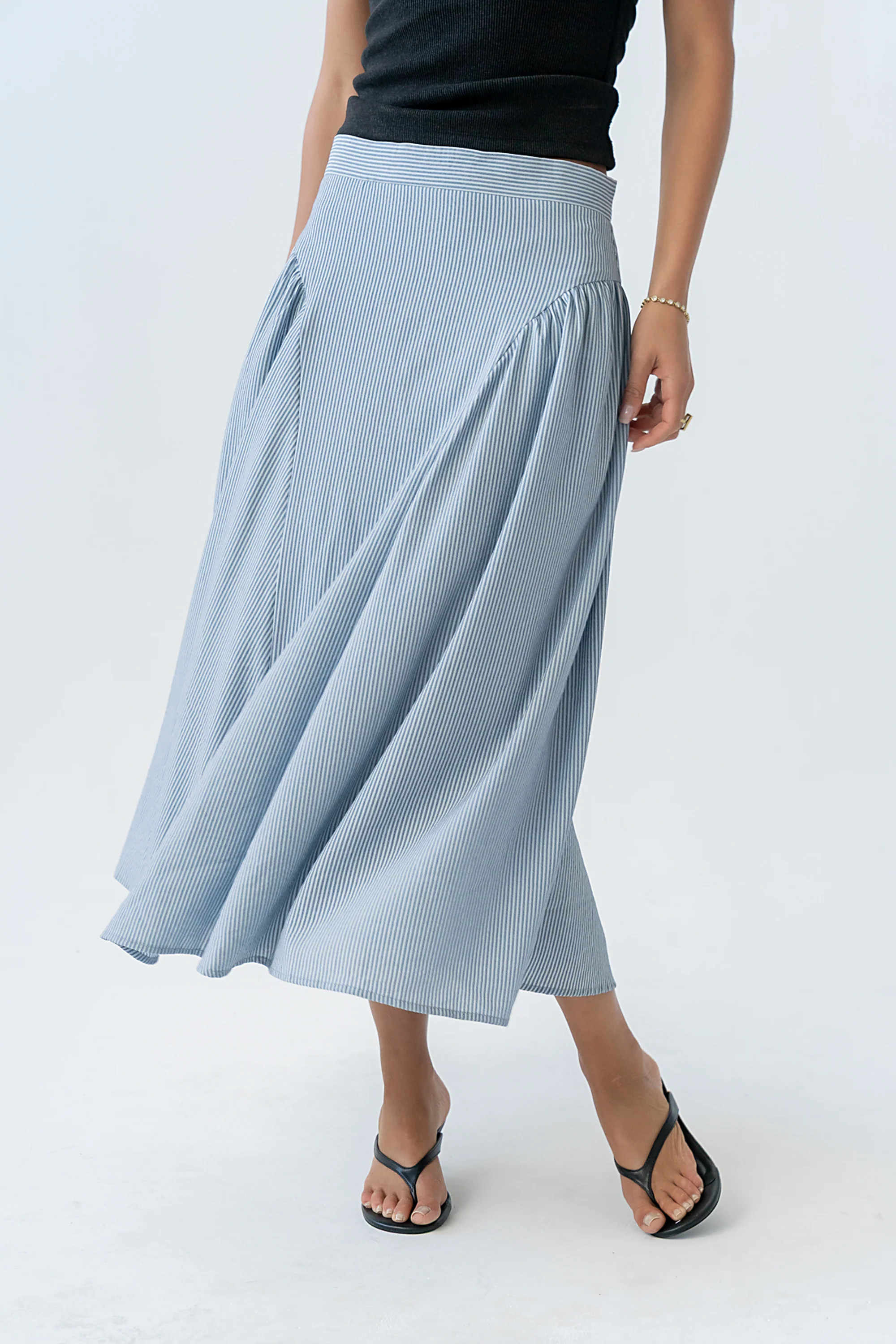 Laura Striped Midi Skirt | Böhme US