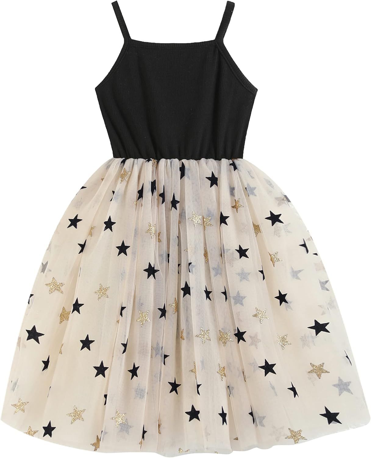 GSVIBK Baby Girls Tutu Dress Toddler Cotton Tutu Dress Infant Tulle Dresses Girl Sleeveless Princ... | Amazon (US)