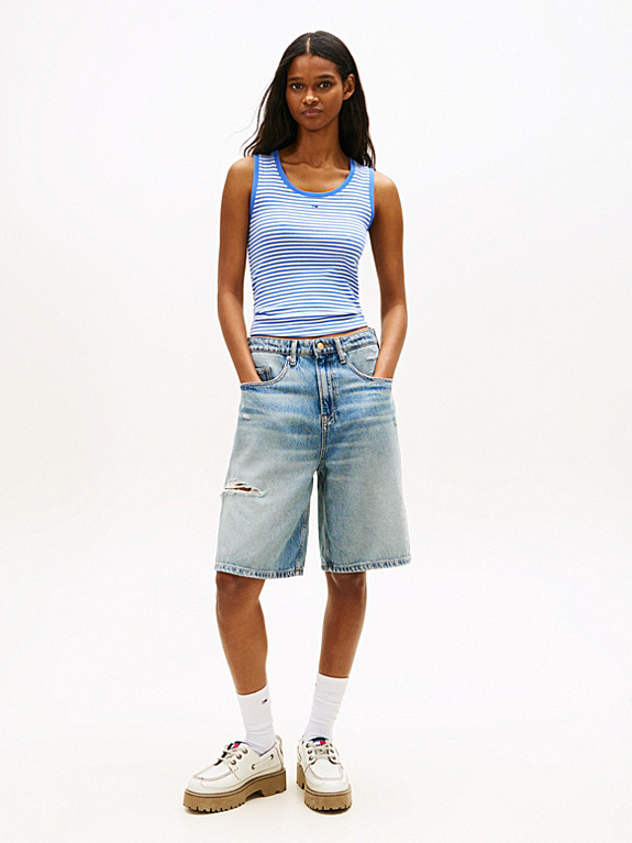 Distressed Loose Denim Shorts | Tommy Hilfiger UK