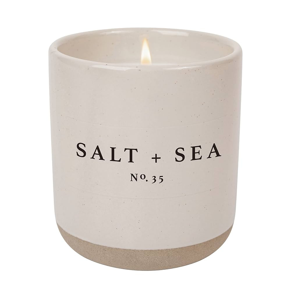 Sweet Water Decor Salt and Sea Candle | Sea Salt, Citrus, Amber, Musk, Beach Scented Soy Candles ... | Amazon (US)
