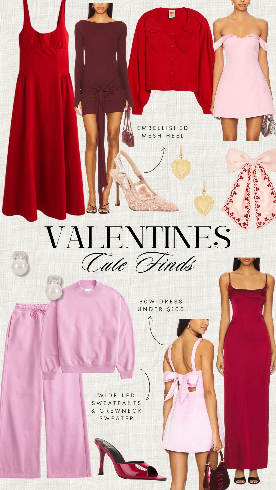 Valentines cute finds if you’re staying in or going out. 
Valentines date outfits + accessories 

#LTKU #LTKValentine #LTKootd