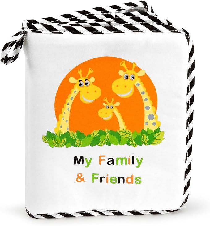 Genius Baby Toys since 1998 | Baby's My Family & Friends First Photo Album with Cute Giraffe Fami... | Amazon (US)