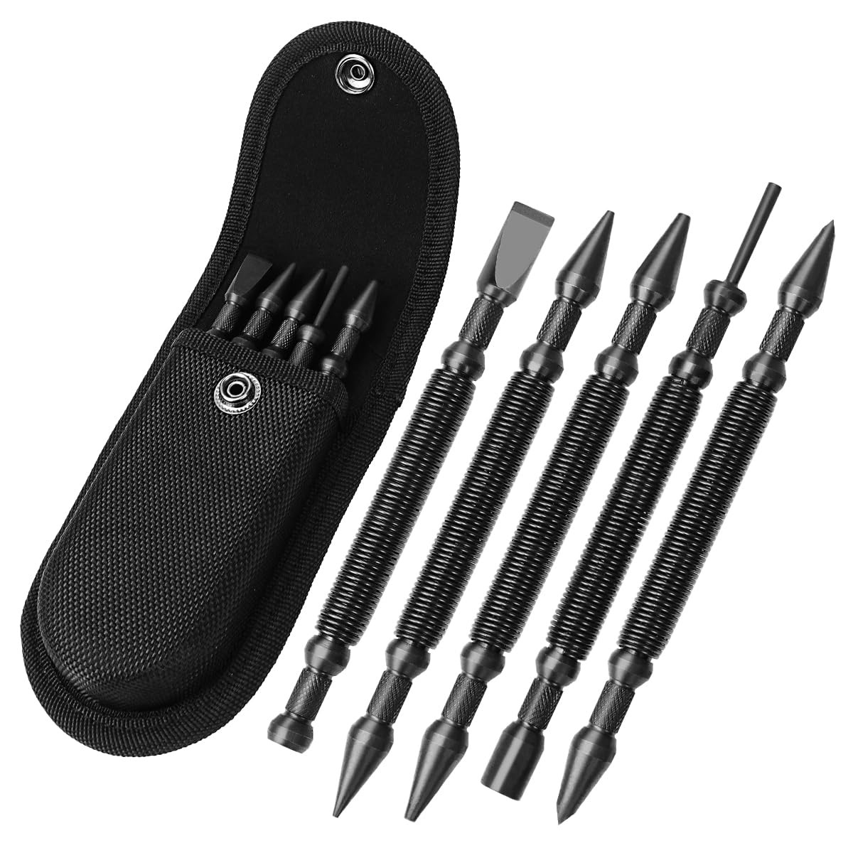 5-Piece Nail Setter Dual Head Nail Set & Dual Head Center Punch & Hinge Pin Remover Punch Set, Sp... | Amazon (US)