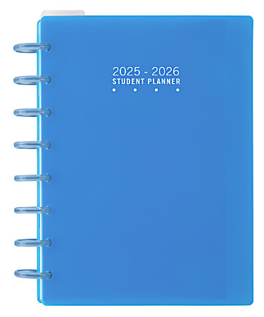 2025 2026 TUL Discbound WeeklyMonthly Student Planner Junior Size Blue July To June - Office Depo... | Office Depot and OfficeMax 