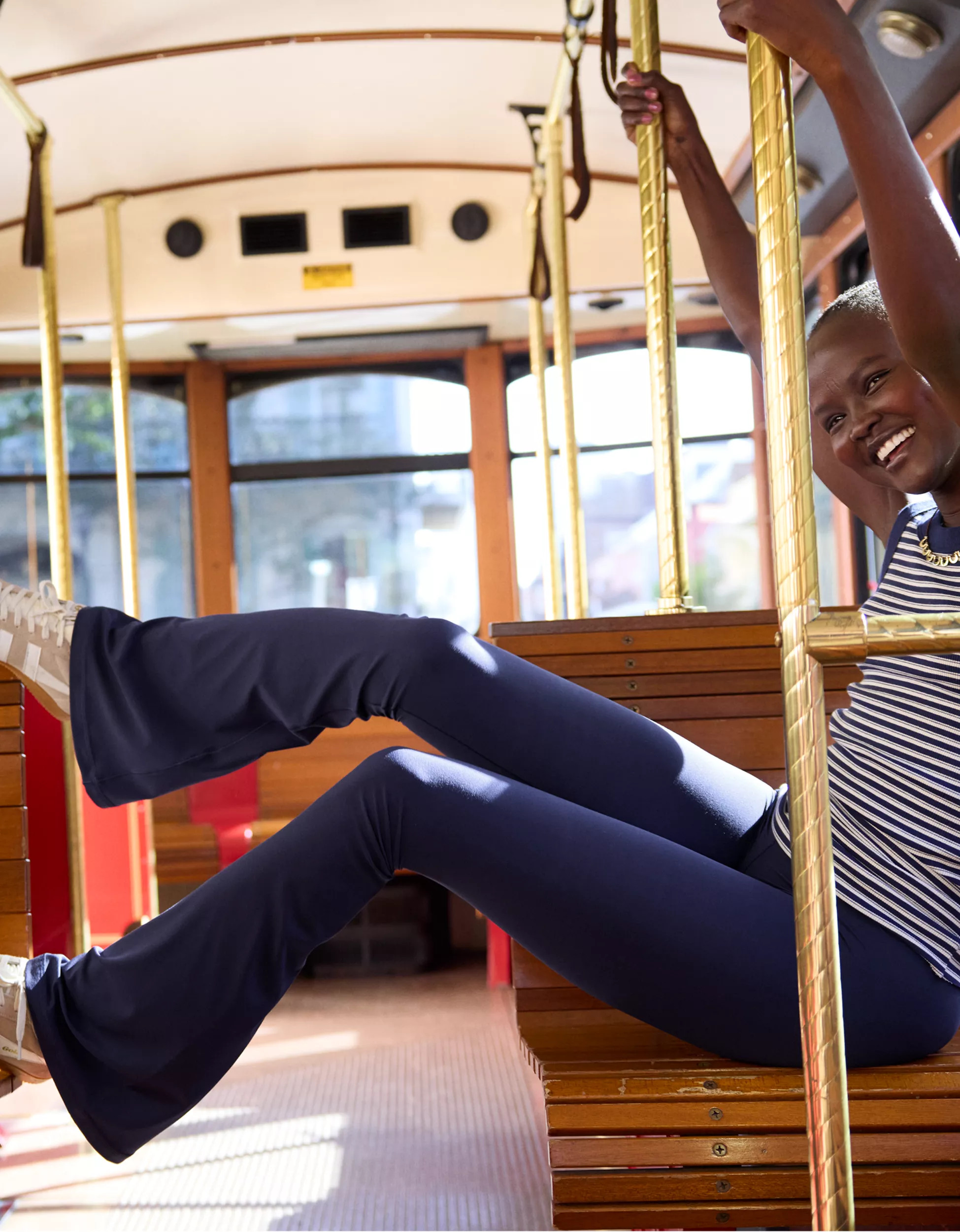 OFFLINE By Aerie Real Me High Waisted Crossover Flare Legging | Aerie