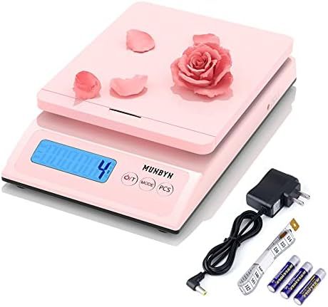 MUNBYN Shipping Scale, Accurate 66lb/0.1oz Postal Scale with Sweet Pink Style, Hold/Tear/PCS Functio | Amazon (US)