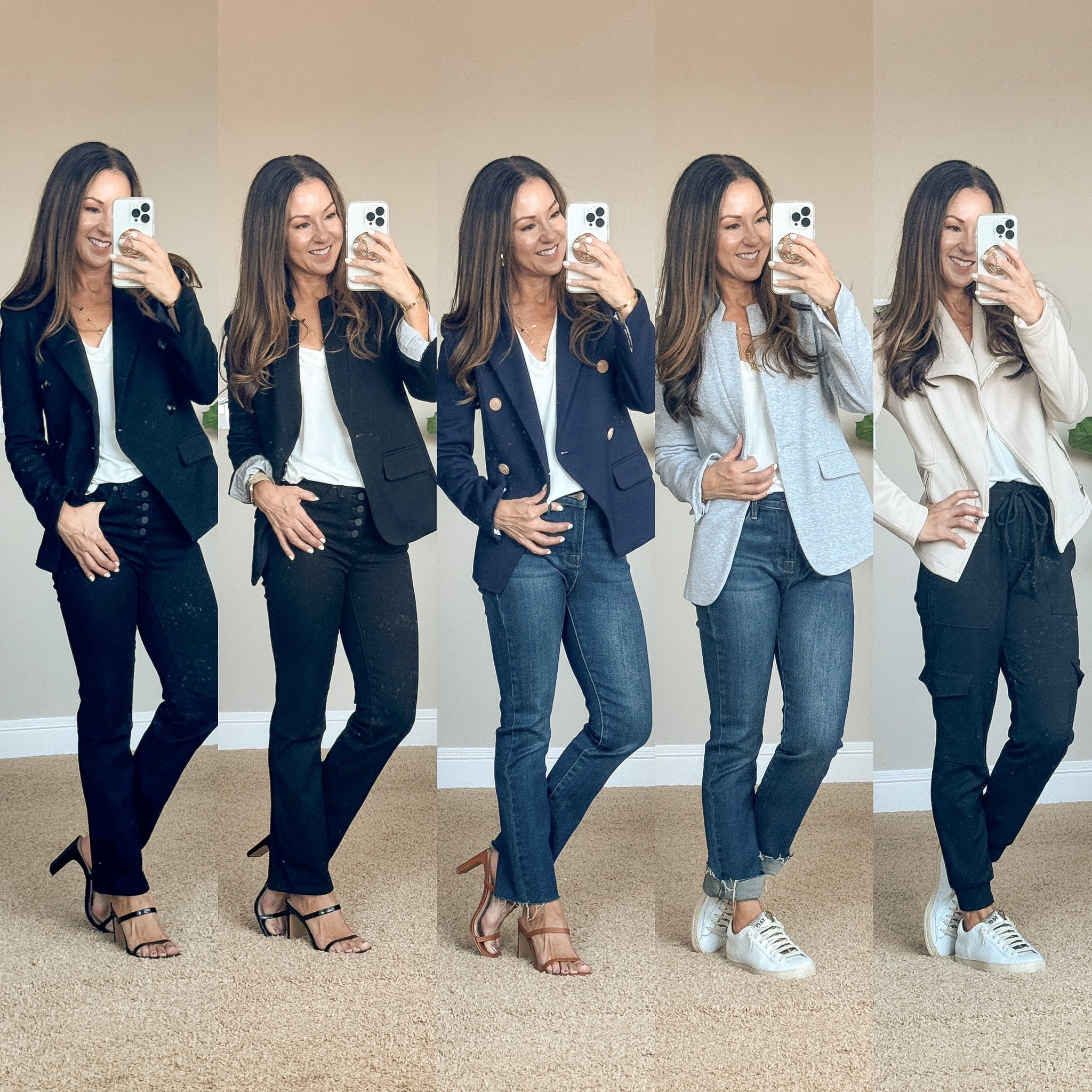 Major Blazer Sale @gibsonlook 🎉
ALL Blazers are 30% now thru October 2nd! 
Use code HOLLY30.
After this weekend and on everything besides blazers, use code HOLLY10 for 10% off. 

These gorgeous and comfortable stretch knit blazers, double breasted & Moto jacket come in several colors xxs-2xl.  These essential v-neck tees are perfect for dressing up or down.  These jeans are so comfy and a great length for petites! 

For reference: I’m 5’1”, 109lbs
Sweater xxs
Double Breasted Blazer xxs
Stretch knit moto jacket xxs
Notch Collar Blazer XS
Essentail v-neck tee’s xxs
Mini-Flare Leg Denim with Raw Hem 24
Black button fly jeans 2
Joggers xxs
Heels tts
Booties tts

#LTKworkwear #LTKstyletip #LTKsalealert