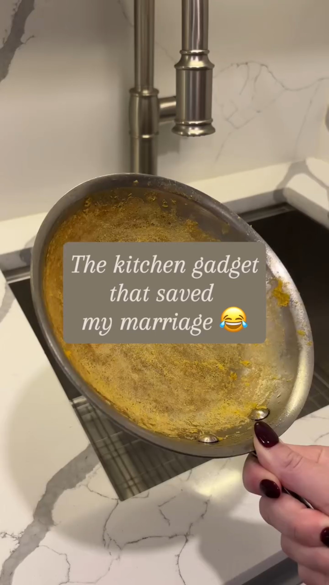 I’ve had this pan for years, and after one too many “I’ll soak it later” nights, it looked beyond saving 😂 I finally tried this stainless steel scrubber everyone’s been talking about, and wow — the difference is WILD. It removes tough grease and burnt-on residue without scratching (my biggest initial fear), and it leaves the surface so shiny. If you’ve been trying to bring your cookware back to life, especially stainless steel or chrome pieces, this one actually works — no gimmicks.

✨ Comment ‘SCRUB’ to shop links to this scrubber and all my favorite kitchen cleaning and organizing hacks!!

✨ Shop directly here: https://urlgeni.us/amzn/nLlUBx