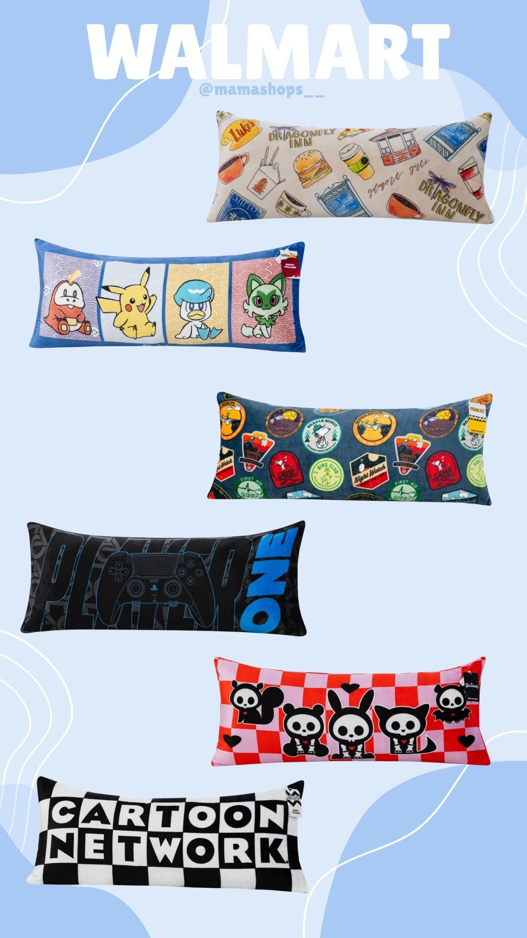 Fun graphic Body pillows perfect for decorating your kids beds, options for Boys & Girls ! 😍👦🏻

Linking them here, go check them out at Walmart🔗✨

#LTKmomlife #LTKKids #LTKHome