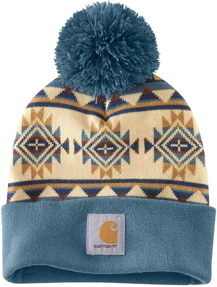 Carhartt Women's Bethany Yellowtail Pom Cuffed Beanie | Amazon (US)
