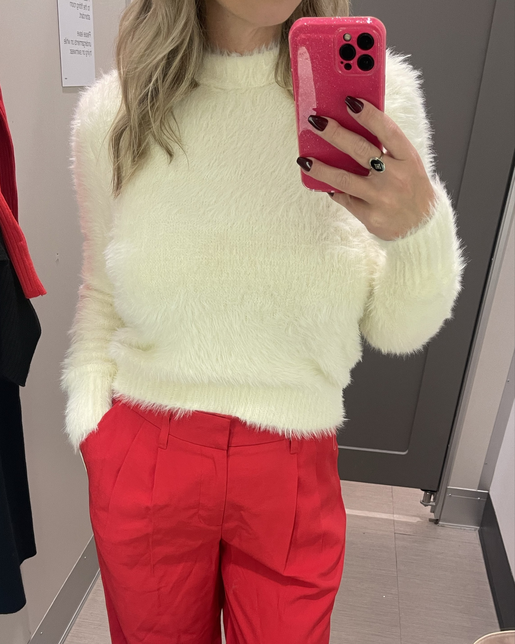 Fuzzy eyelash sweaters are back too! Taking me back to my 5-7-9 days! #iykyk 

Wearing a medium  

#LTKMidsize