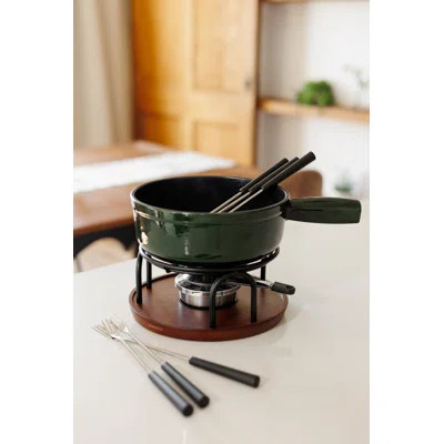 Swissmar Ticino 9 Piece Cast Iron Fondue 9 Piece Set 2 Quart | Wayfair North America