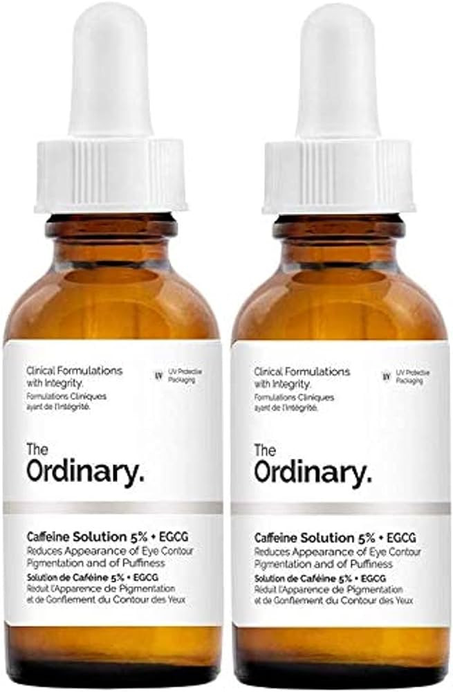 2 Pack of The Ordinary Caffeine Solution 5% + EGCG (30ml): Reduces Appearance of Eye Contour Pigm... | Amazon (US)