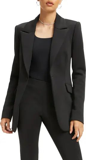 Good American Fitted Scuba Blazer | Nordstrom | Nordstrom