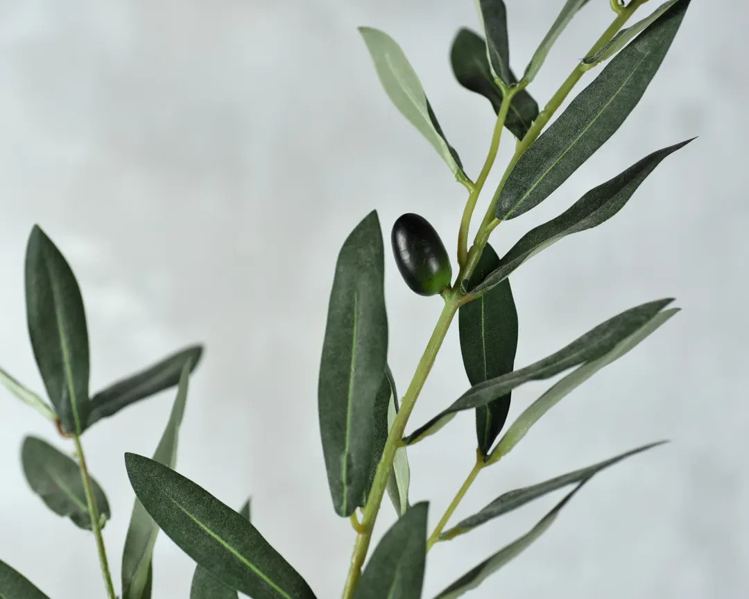 Artificial Gray Green Olive Leaf Branch With Berries - Faux Plant / Wedding / Centerpieces / Vase... | Etsy (US)