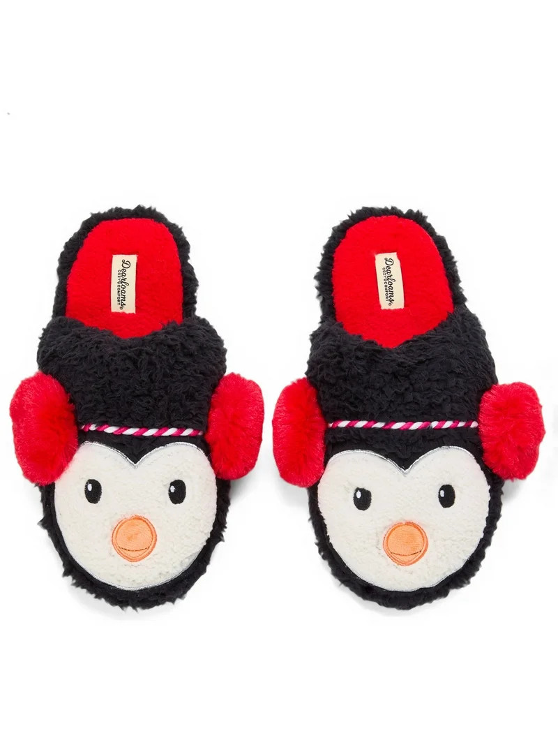 Dearfoams Cozy Comfort Holiday Novelty Slippers | Walmart (US)