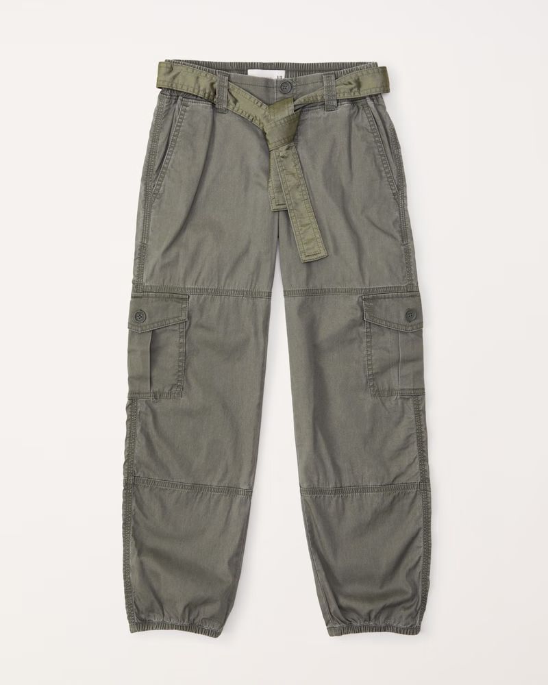 belted cargo pants | Abercrombie & Fitch (US)