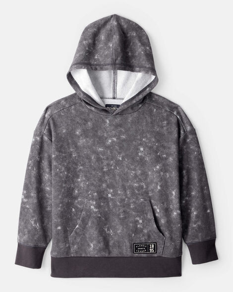 Boys French Terry Acid Wash Hoodie - Grey | Carter's Inc