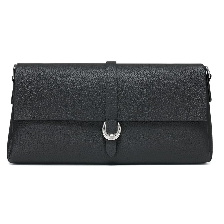 Genuine Leather Clutch Purses for Women Shoulder Bag Trendy Top-Handle Handbags with 2 Adjustable... | Amazon (US)