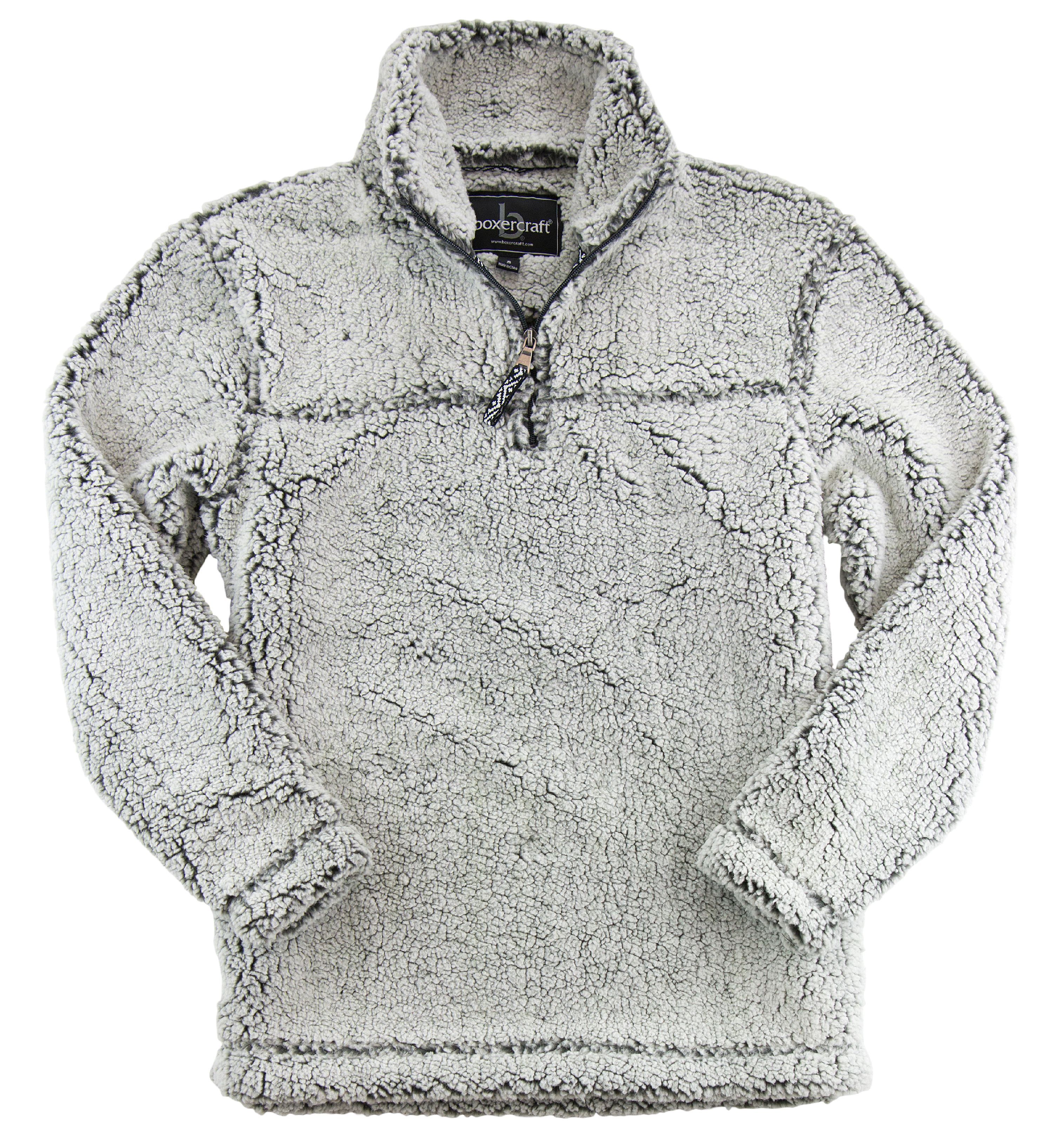 Hometown Clothing SET: Boxercraft Sherpa 1/4 Zip Pullover and HTC Garment Guide, Adult Size, Smokey  | Walmart (US)