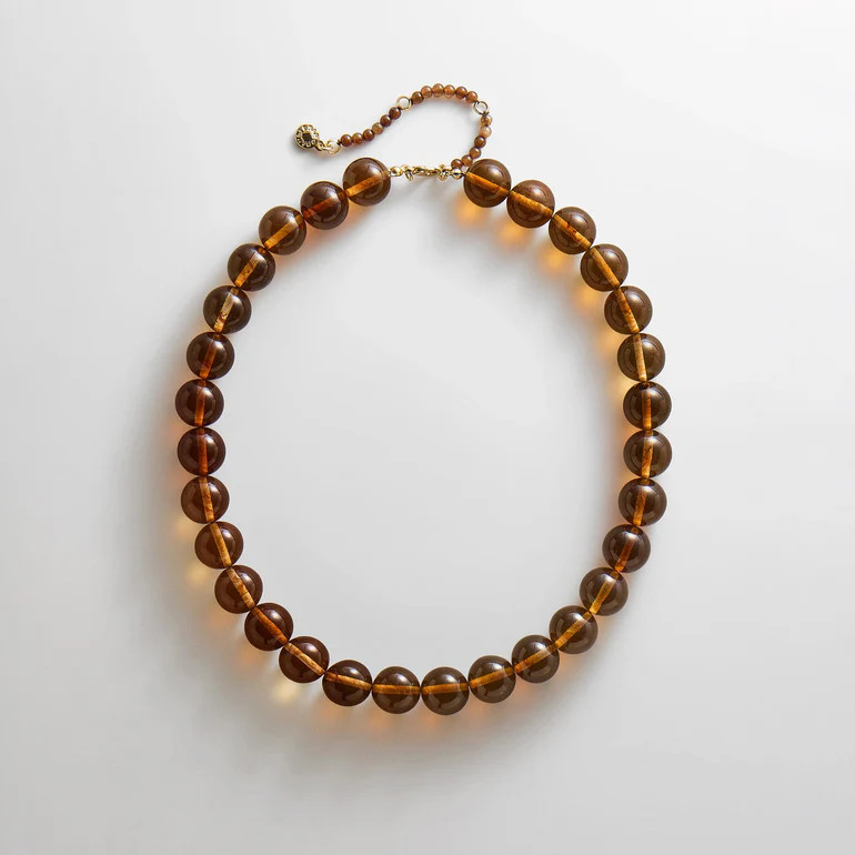 Mini Jane Beaded Necklace - Tiger's Eye | BaubleBar