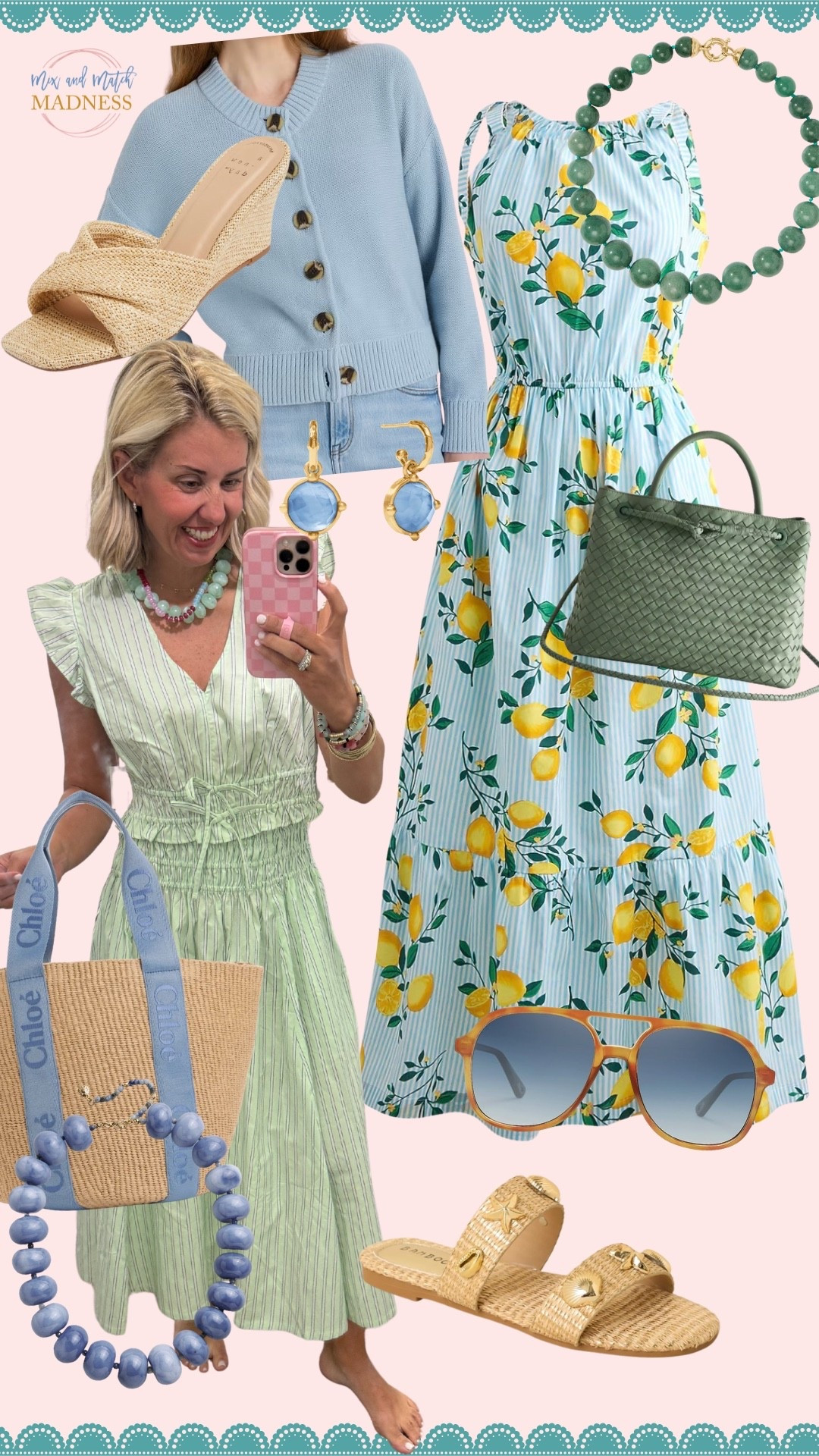 Blues and greens all day long!! This Old Navy set is a winner! How adorable are the lemons on this dress? So much goodness! 

#LTKdayinmylife #LTKSeasonal #LTKgrwm