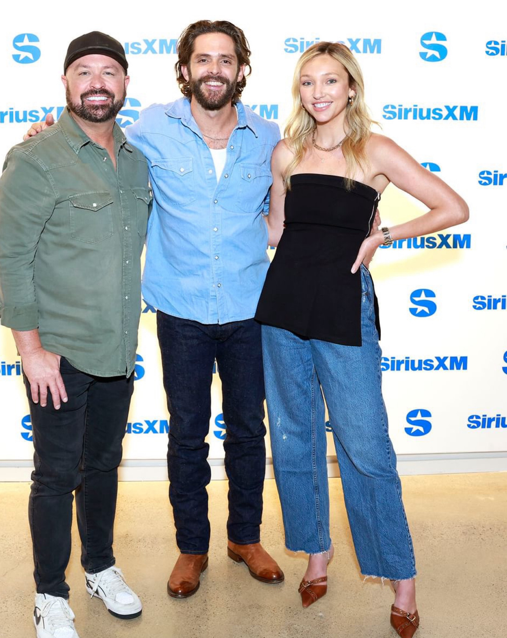 outfit during interview with Thomas Rhett. Small in top, 27 in jeans and 8 in shoes! All run TTS 

#LTKBacktoSchool #LTKShoeCrush #LTKWorkwear