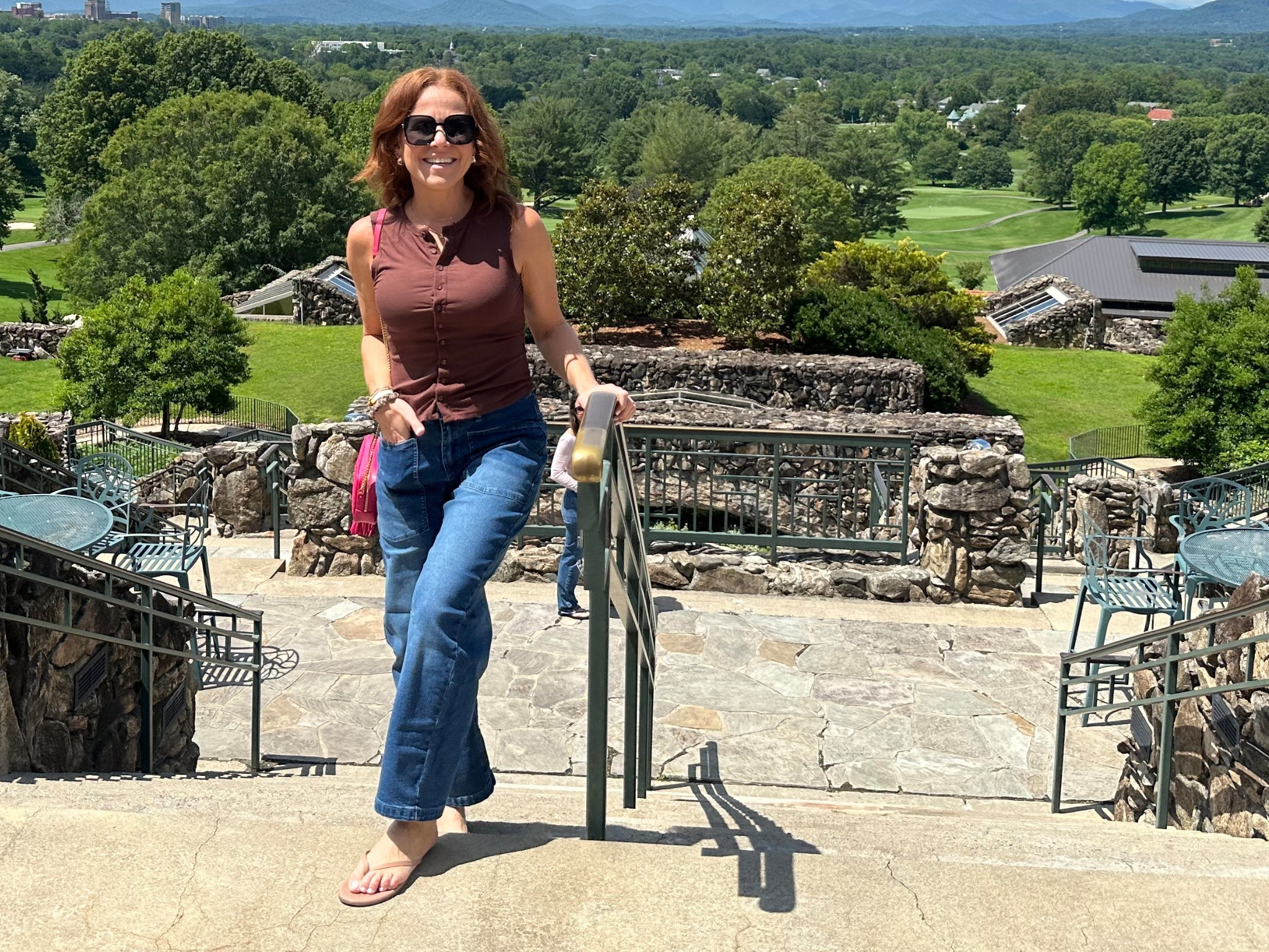 Such a good Amazon outfit - been wearing this button down tank nonstop and these barrel jeans are perfect! 

#LTKFindsUnder50 #LTKOver40 #LTKPetite