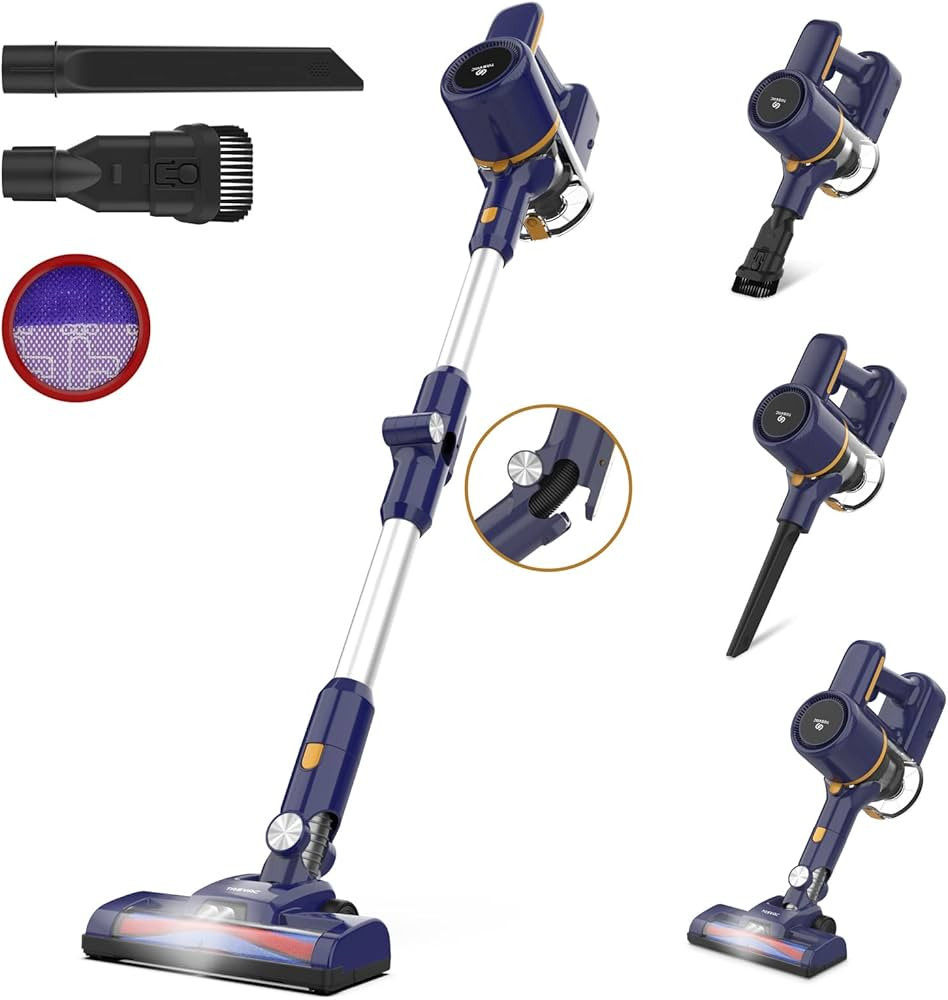 TASVAC Cordless Vacuum Cleaner, Lightweight Vacuum Cleaner, 2200mAh Rechargeable Vacuum Cleaner, ... | Amazon (US)
