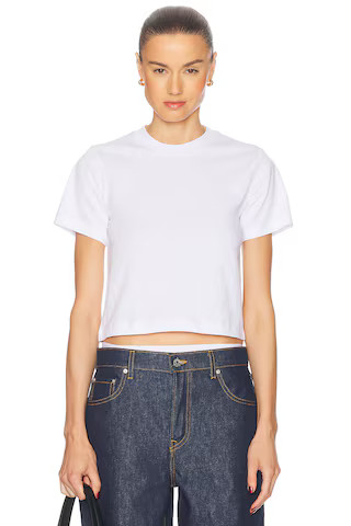 GRLFRND Boy Tee in White from Revolve.com | Revolve Clothing (Global)