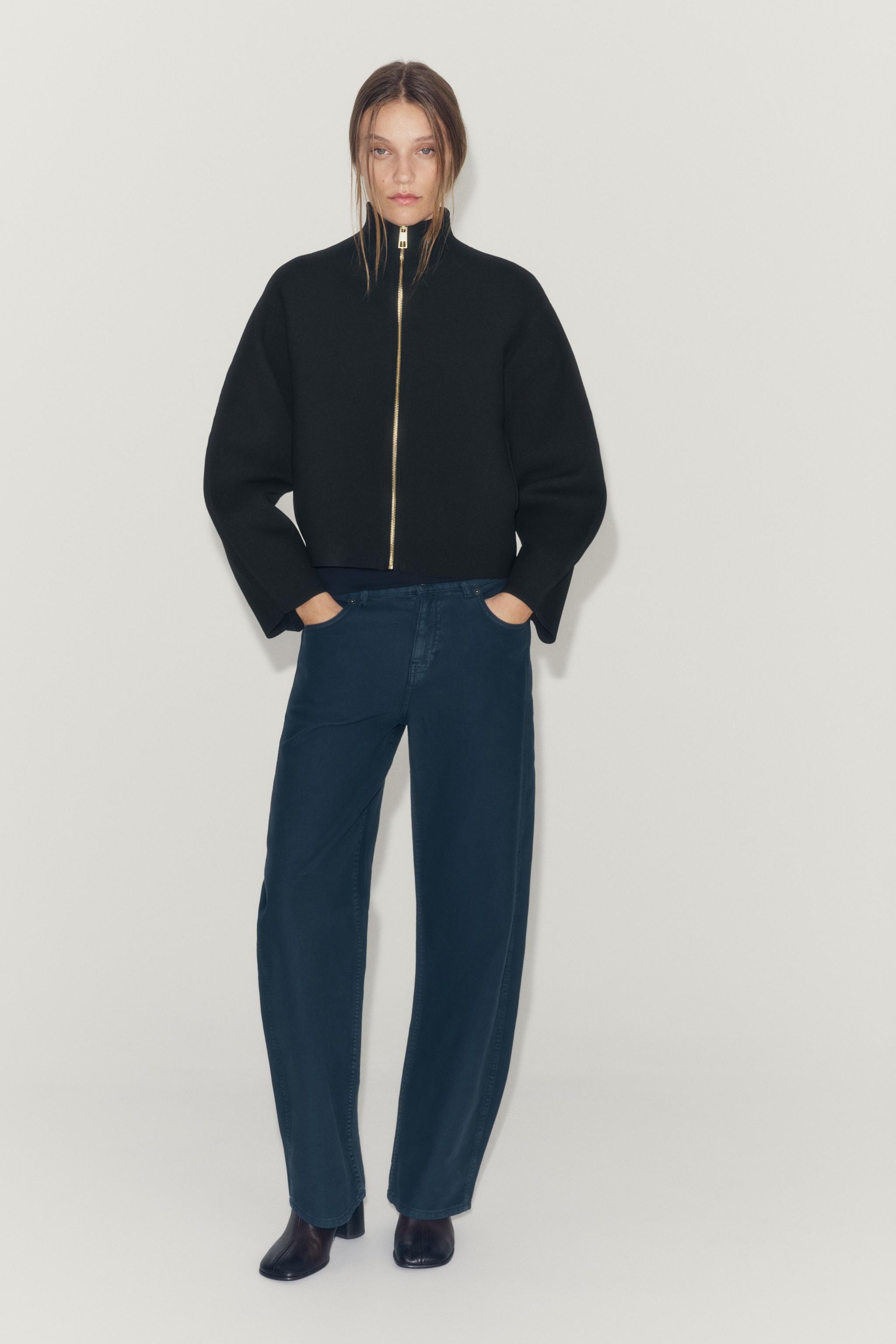 GATHERED KNIT JACKET | Zara US