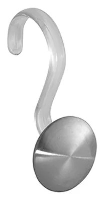 75680 Forma Shower Hooks, Brushed Stainless Steel, 12-Pk. - Quantity 1 | Walmart (US)